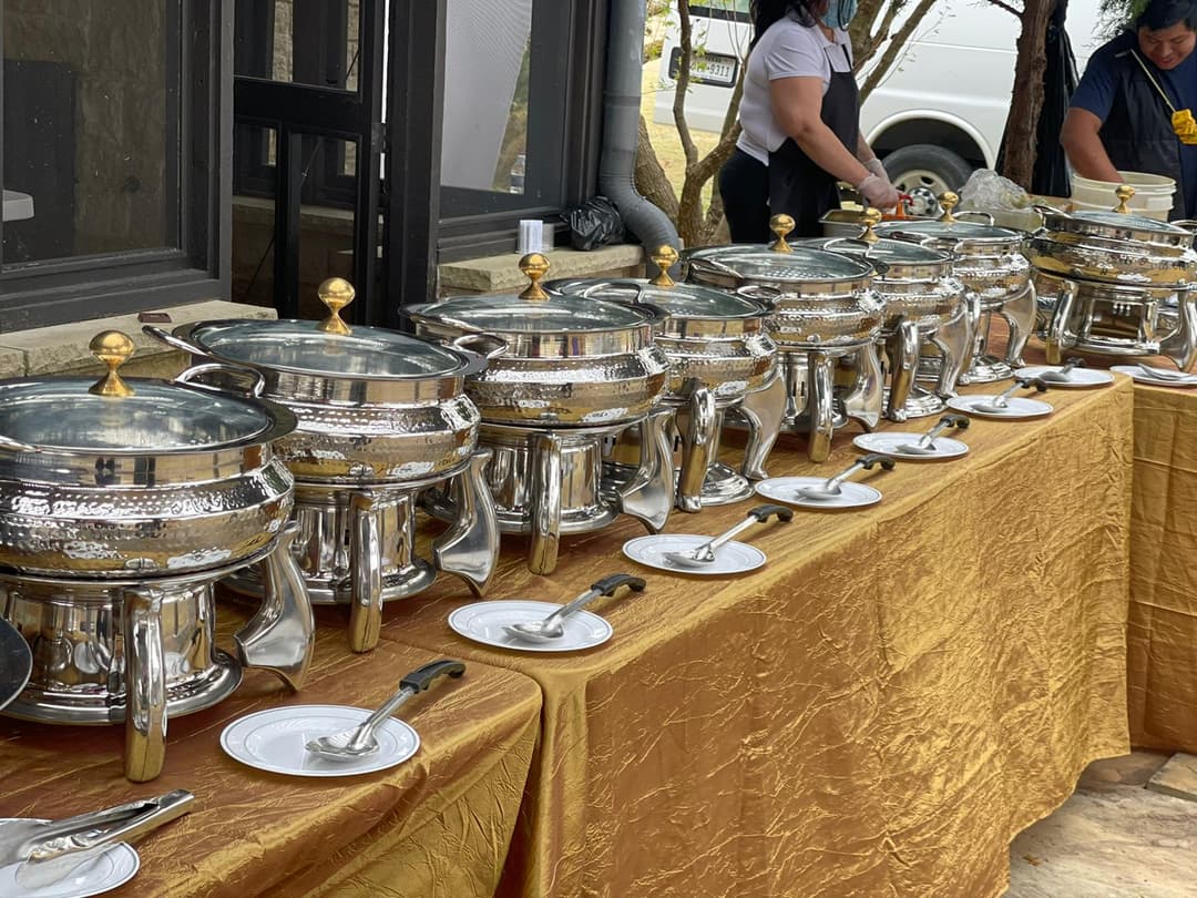 Food Table Setup